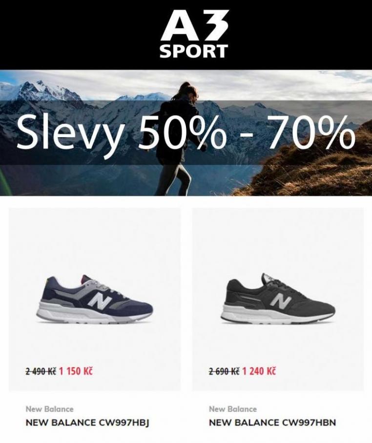 Slevy 50% - 70%. A3 sport (2022-06-16-2022-07-03)